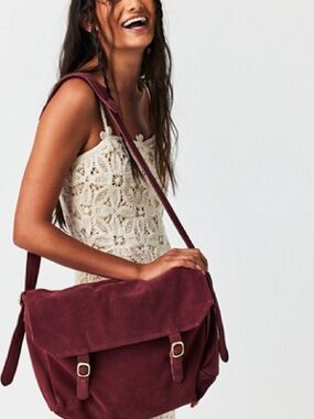 Free People Zahara Suede Messenger Bag